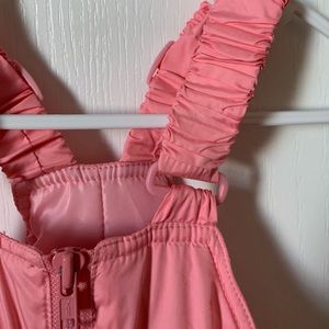 Snow pants, ski pants pink.